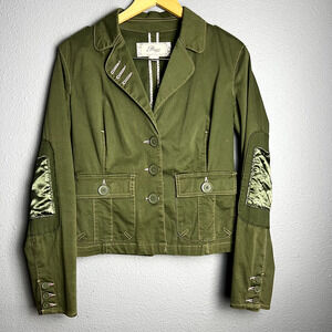 Vintage Plugg Women's Corduroy Short Blazer Jacket Green Pink Y2K Skater 90's‎